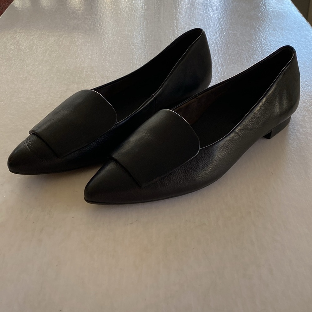 Paul Green Women’s Teddy Flats in Black Leather Size 5.5 UK or 8 US